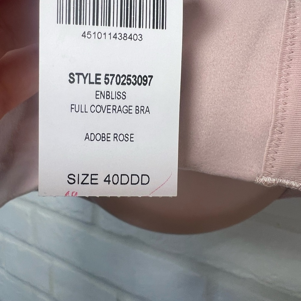 NWT Soma Enbliss Full Coverage Underwire Tshirt Bra 40 DDD Adobe Rose #0133 - Picture 7 of 11